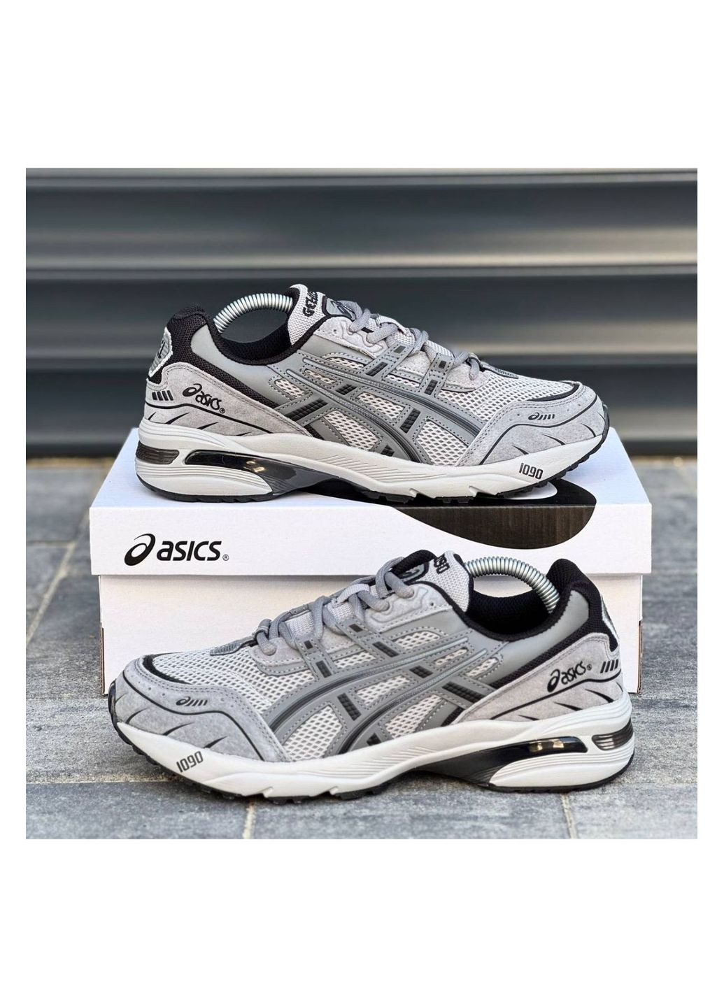 Серые демисезонные мужские кроссовки No Brand