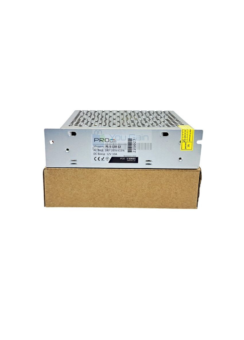 Импульсный блок питания 12В 10А (120 Вт) с пассивным охлаждением Series "S" PROLUM (361066745)