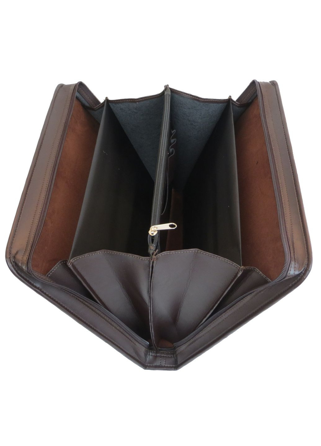 Деловая папка Амо из искусственной кожи коричневая Amo (361157337)