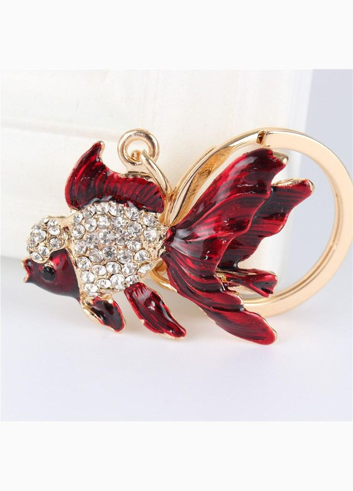 Модний креативний елегантні милий брелок кулон зі стразами у формі казкова Золота Рибка No Brand (292867184)