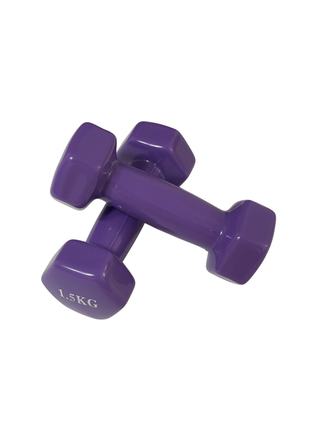 Гантелі для фітнесу пара 1,5 кг фіолетові (гантель) No Brand (356116913)