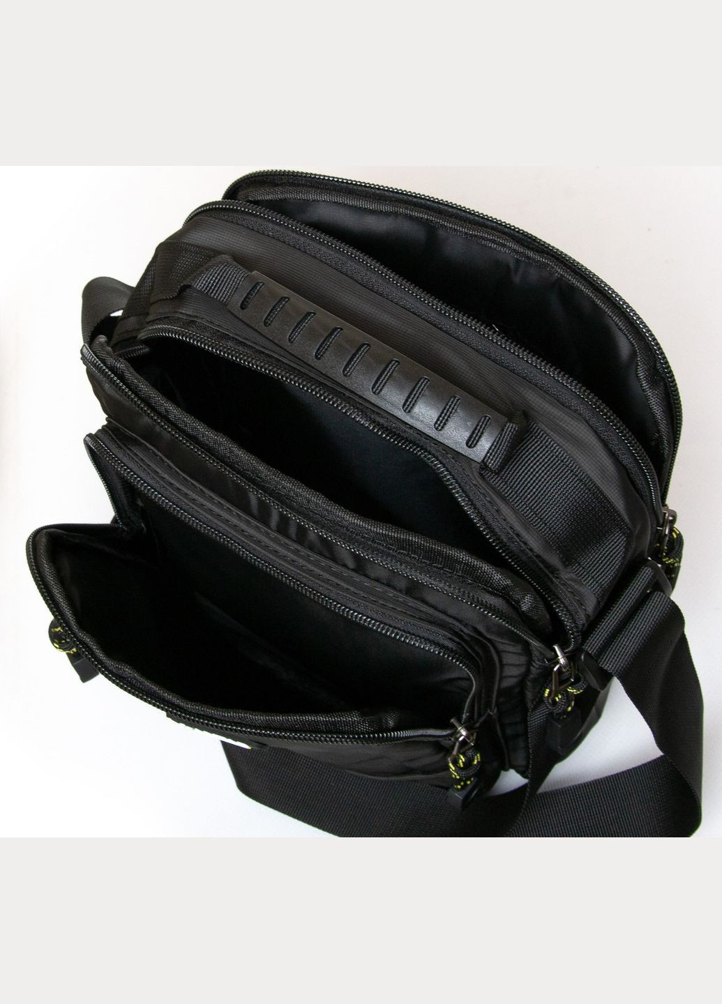 Чоловіча сумка наплечна планшетка LAN82058 Чорна Lanpad (297643576)