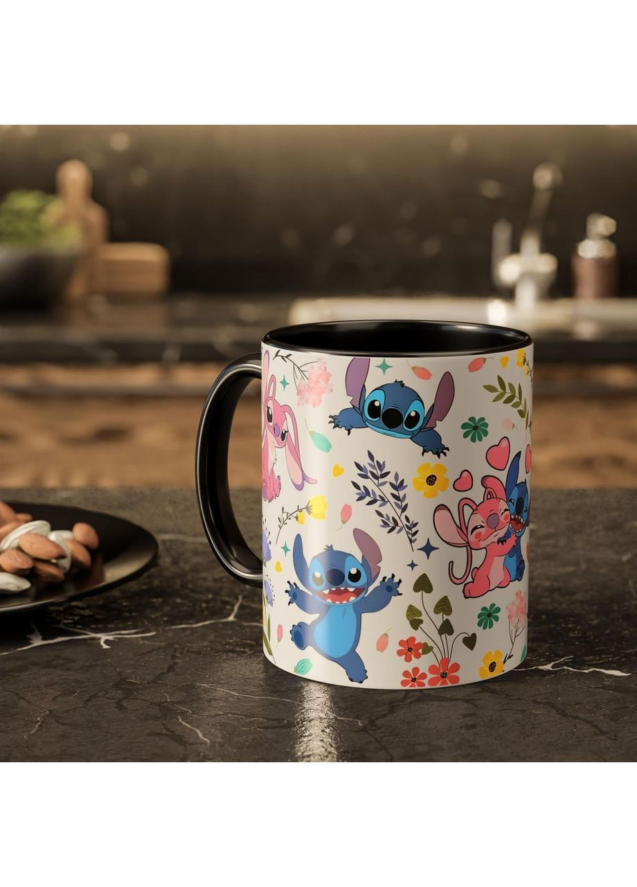 Чашка с принтом "Стич-арт" 330мл No Brand (368671763)