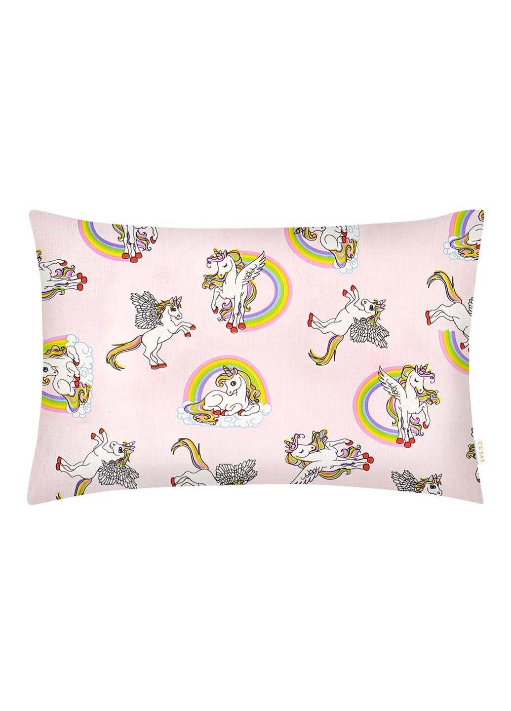 Подростковая постель с простыней на резинке Rainbow Unicorn CS3 160х220 см Cosas (307386711)