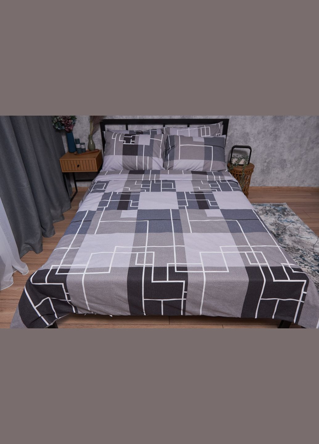 Комплект постельного белья Бязь Gold Люкс «» семейный 160х220х2 наволочки 4х50х70 (MS-820002016) Moon&Star Domiano (285717273)