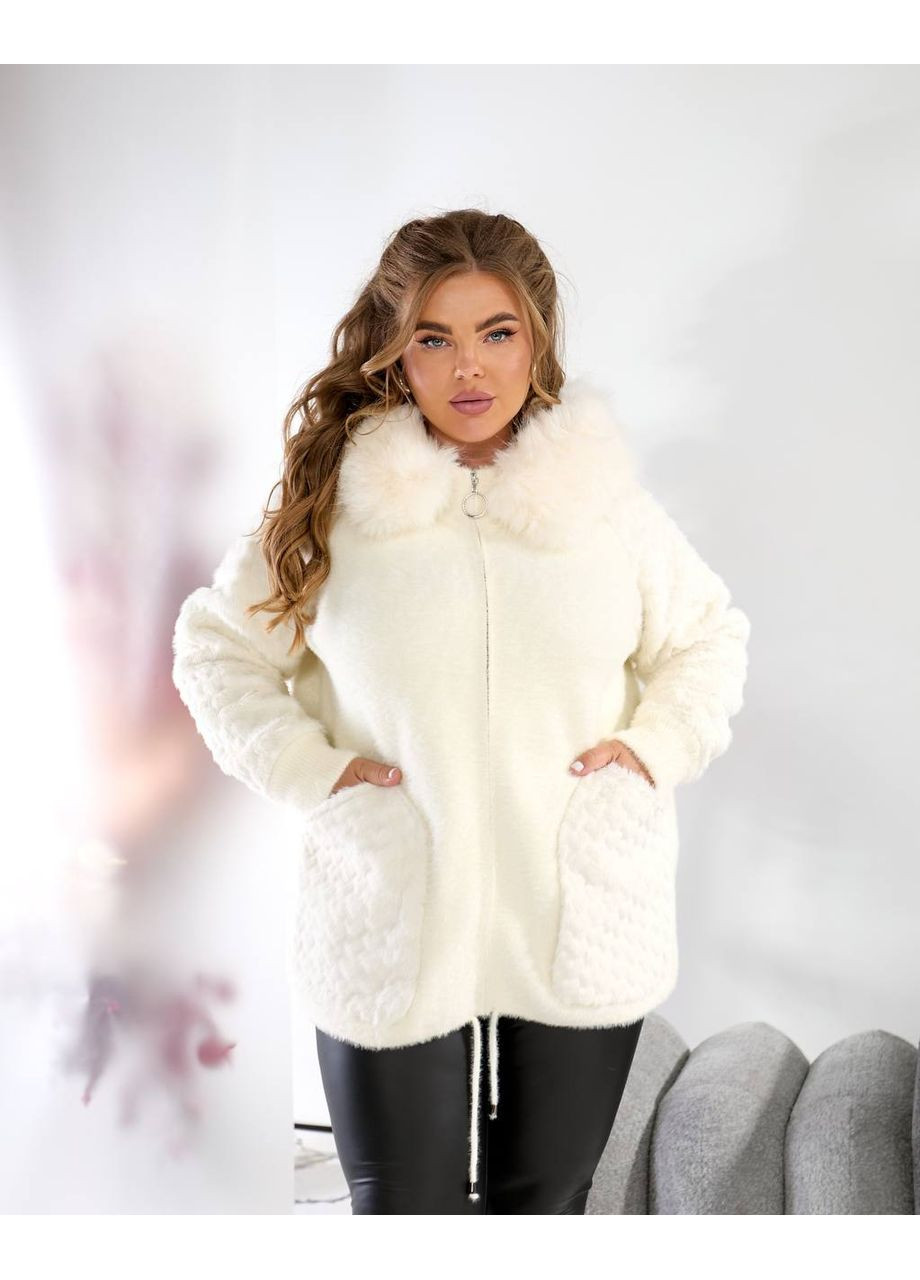 Жіночий тепла кофта на блискавці кофта альпака No Brand (361499652)