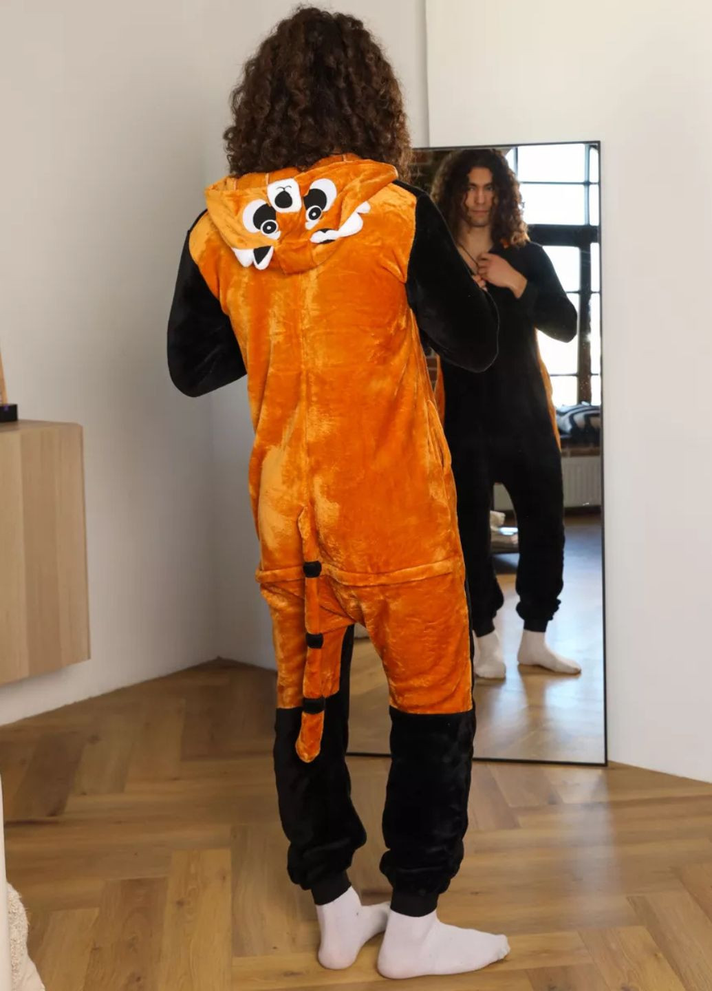 Кігурумі чоловіче Червона панда єнот на ґудзиках з капюшоном і хвостом (1020/1) My Kigu (356761113)