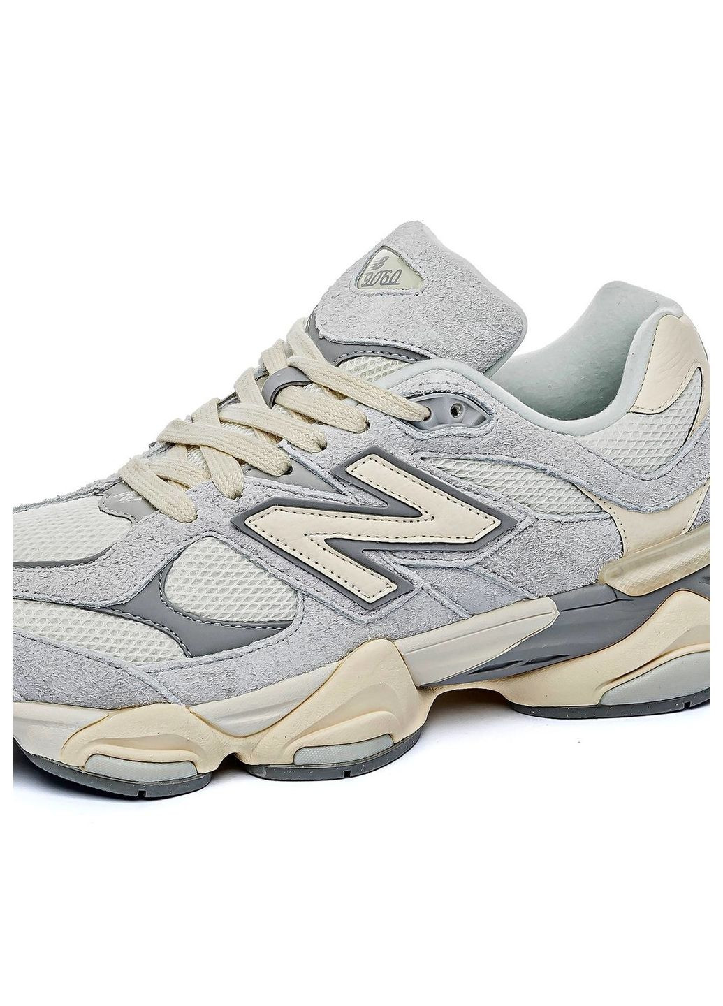 Сірі Осінні кросівки чоловічі white grey, вьетнам New Balance 9060