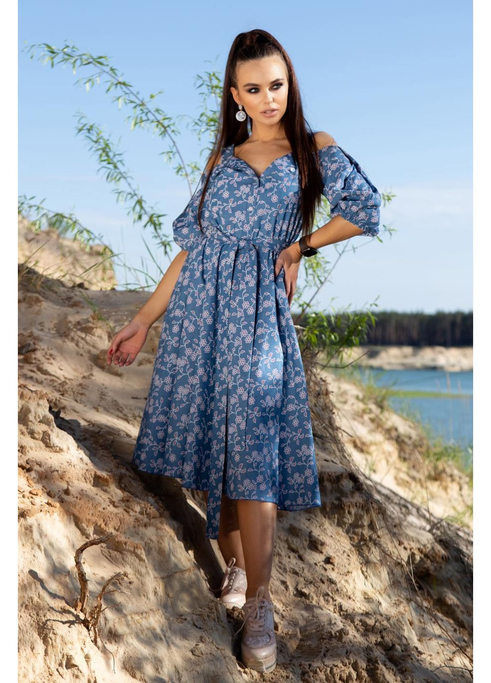 Синее платье 808.4114 Seventeen