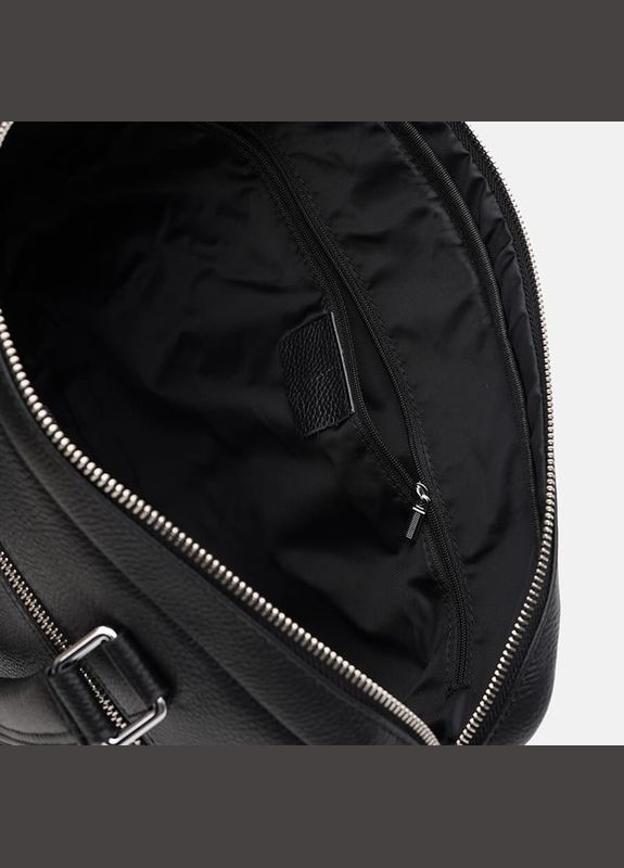 Сумка мужская через плечо кожаная K16613-1 Черный Borsa Leather (302009305)