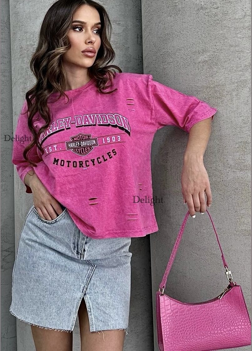 Трендова футболка варьонка натуральна відмінної якості No Brand - (333940791)