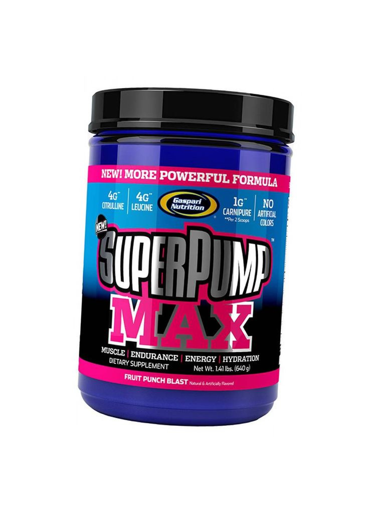 Предтренировочный комплекс, Super Pump Max, 640г Арбуз (11161002) Gaspari Nutrition (322729425)