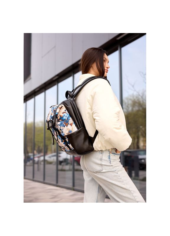 Женский рюкзак Aura с принтом blue flowers Sambag (329692782)