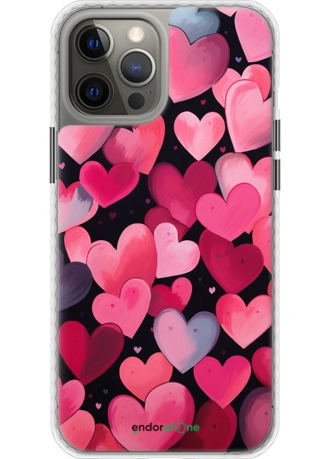 Чехол на iPhone 12 Pro Max Сердечки 4 "5662pc-2054-70447" Endorphone (370670067)