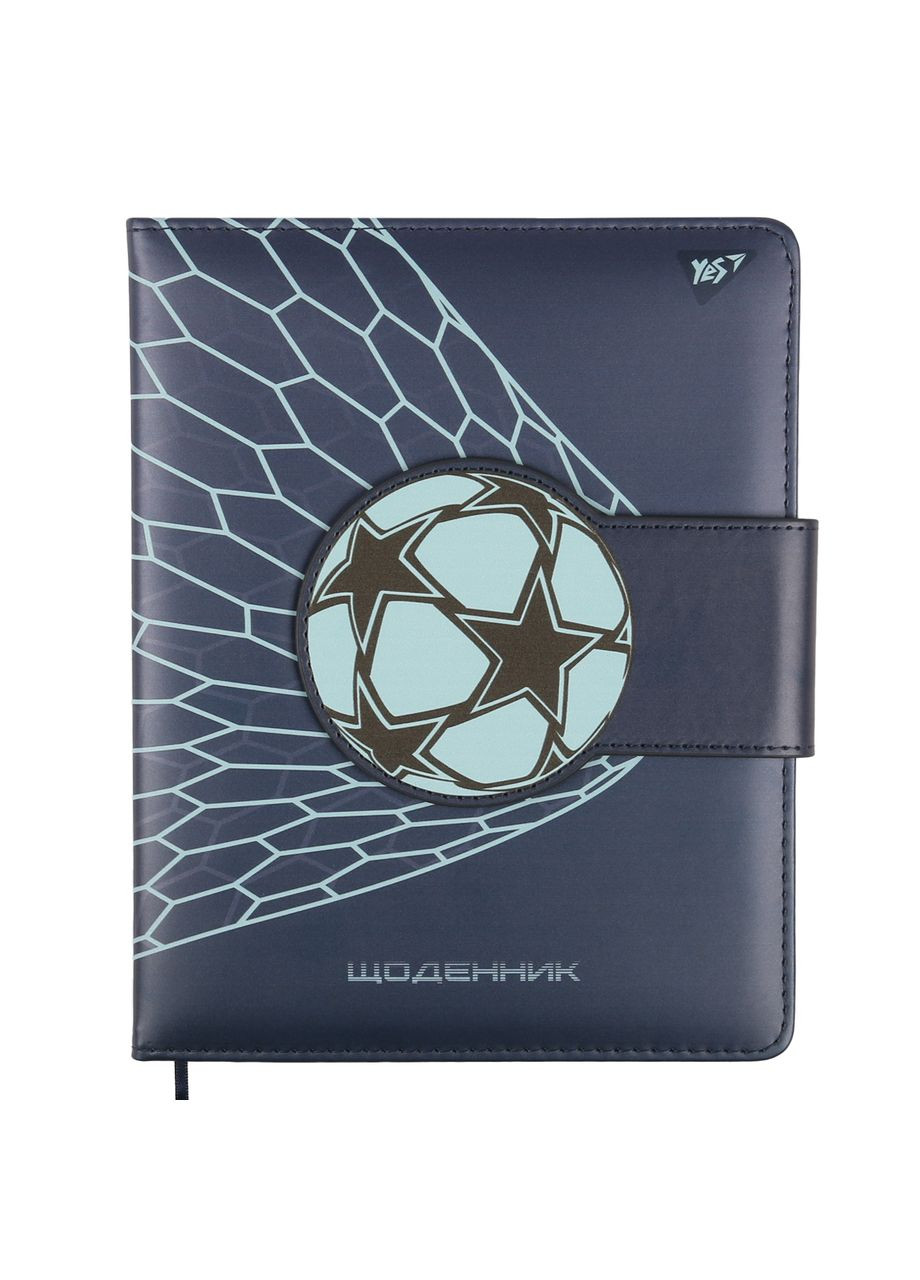 Щоденник шкільний PU твердий Play soccer A5 Різнокольоровий 40 аркушів (911611) Yes (356776150)