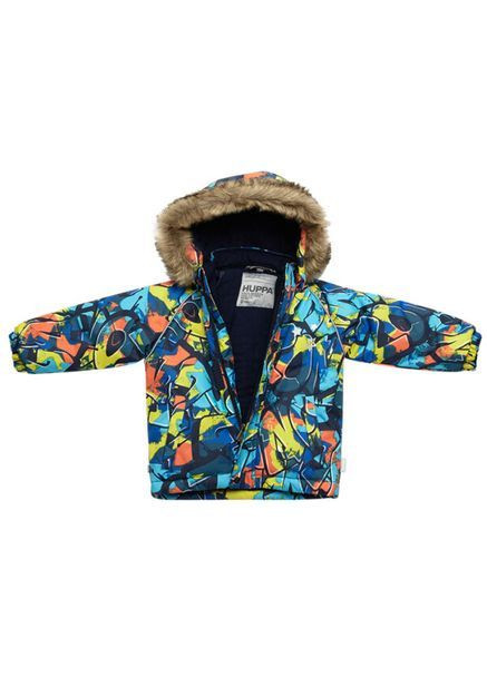 Белая куртка зимняя vesa, р.110, мультицвет () Huppa 18570030-32299-110