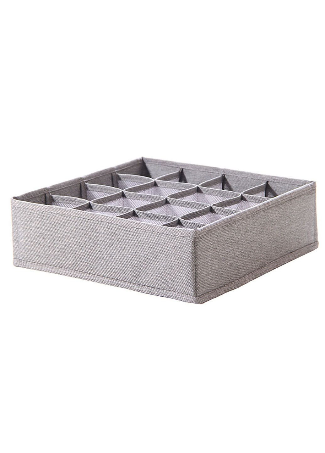 Стильный органайзер для вещей Stenson коробка для хранения белья на 24 секции 32*32*10 см Idea (293175037)