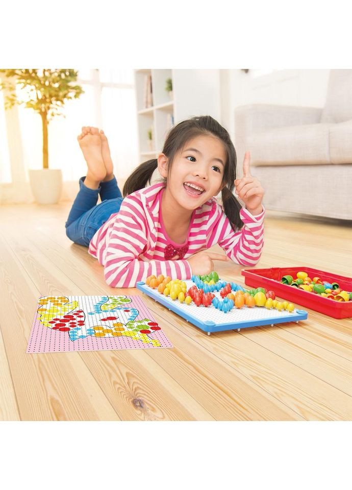 Розвиваючий набір мозаїки Quercetti 0920-Q, дошка 22х16 см 160 штук No Brand (362571252)