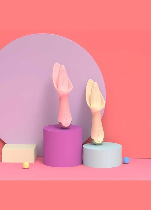 Вібратор лізун Flower Tongue USB - Світло Вібратори No Brand (370611999)