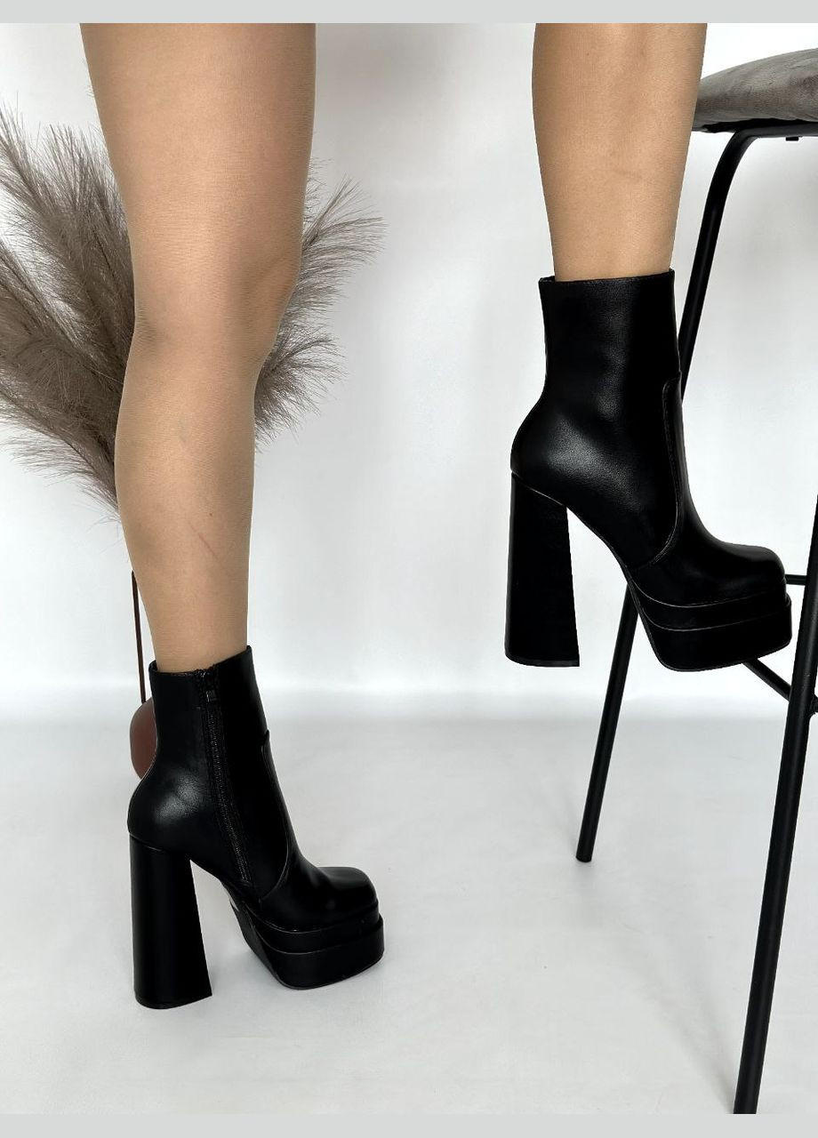 Черные демисезонная стильные женские ботильоны No Brand