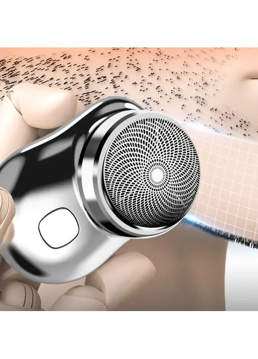 Акумуляторна міні бритва Ckeyin 10P електробритва бездротова роторна, для чоловіків, дорожня Grand (363833002)