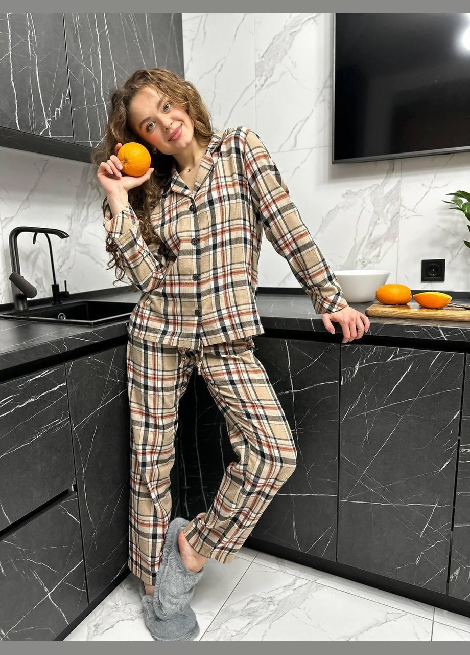 Бежева всесезон жіноча піжама L&L