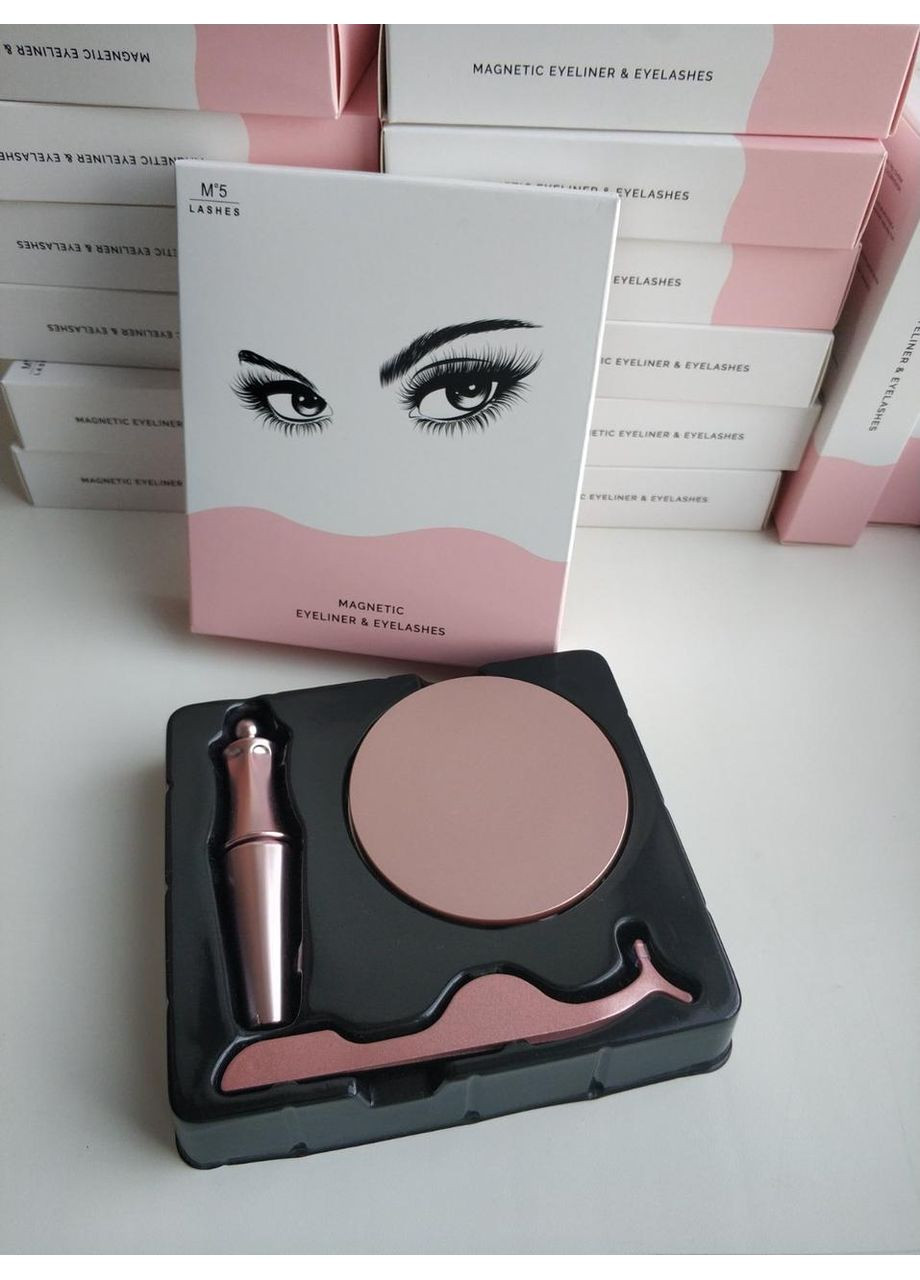 Набір багаторазові Лялькові вії Модель Miami + магнітна підводка Magnetic Lashes (366668557)