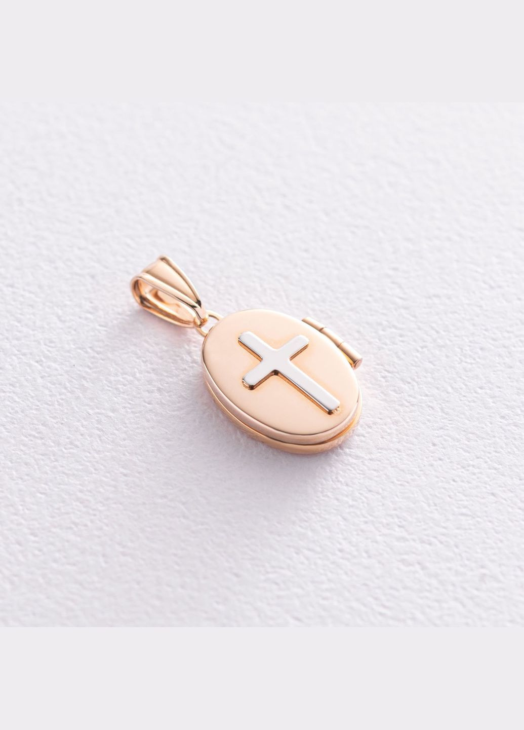 Золотий кулон для фотографії з хрестиком п02938 Oniks (264024374)