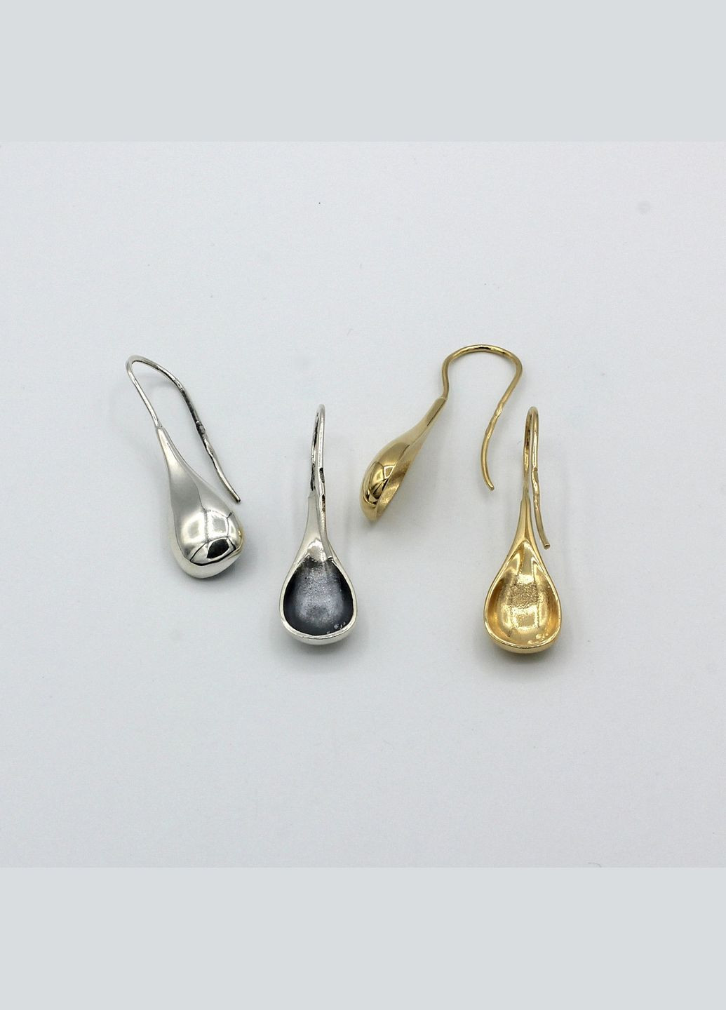 Серьги Капля gold SE 925 Skifska Etnika (324622898)