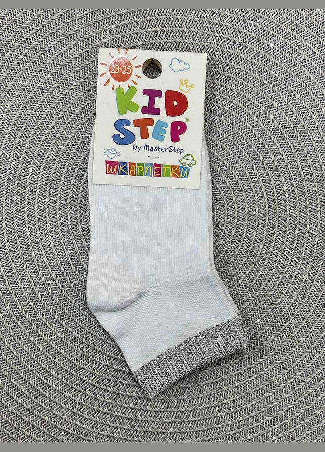 Білі носочки дитячі білі з люрексом Kidstep (322388663)