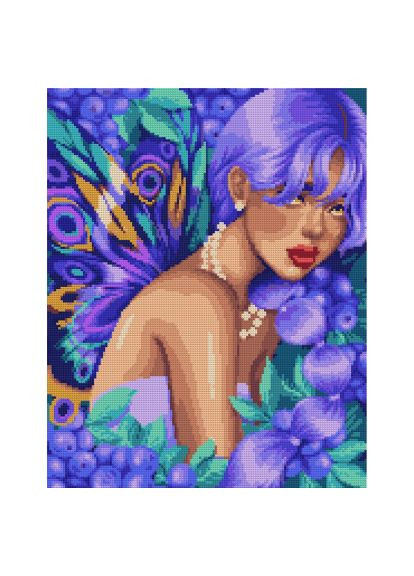 Картина по номерам Лиловая фея 40*50 см ©pollypop92 алмазная мозаика (954706) Santi Лілова фея 40*50 см pollypop92 алмазна мозаїка (366070703)