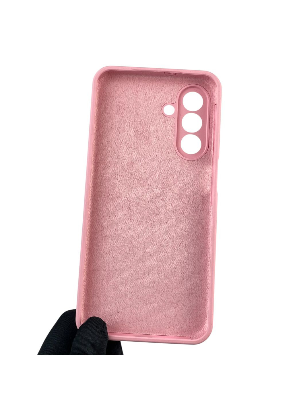 Чехол для Galaxy A26 (SM-A266) силиконовый с микрофиброй нескользящий на самсунг а26 розовый Samsung (366235101)
