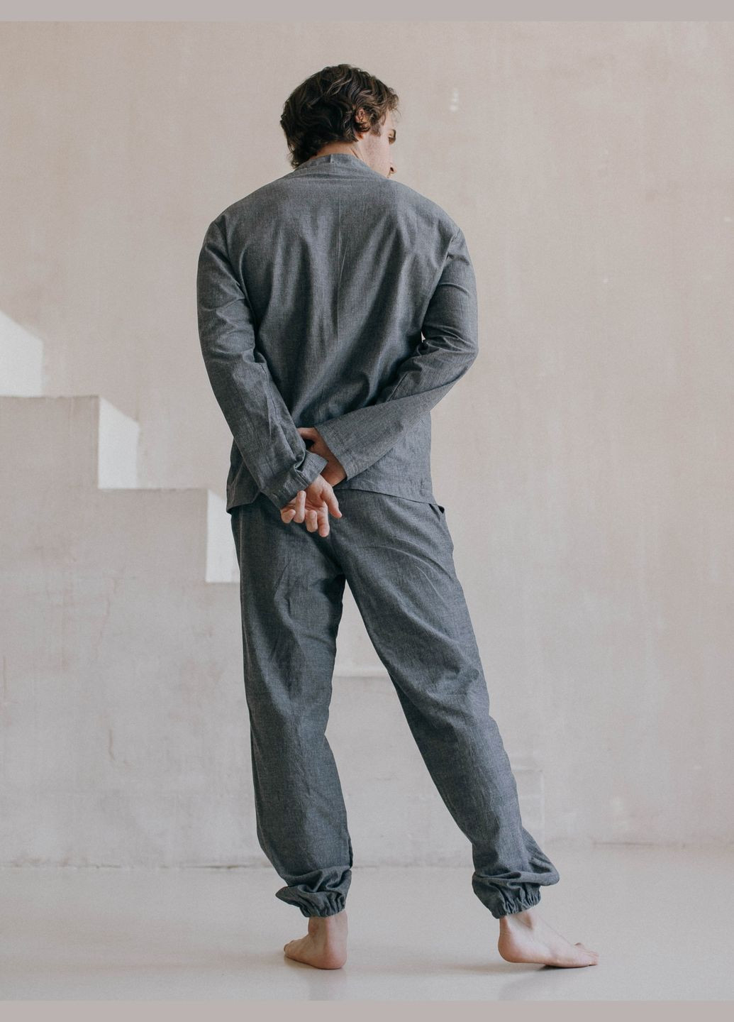 Пижама мужская из вареного хлопка Silver M Leglo (300370433)