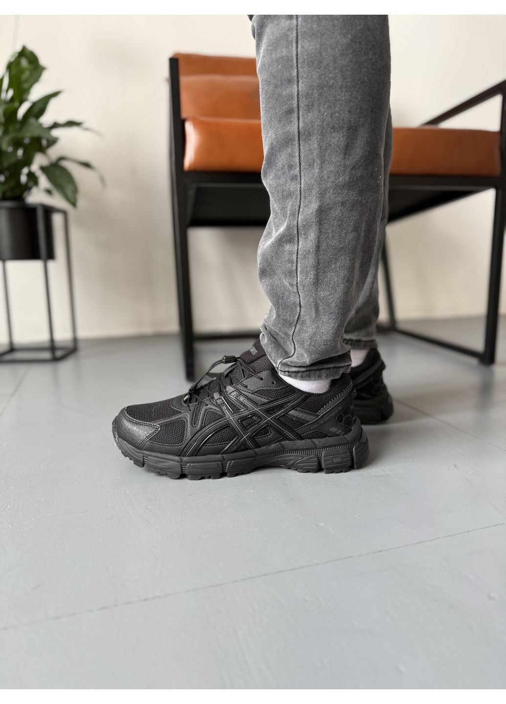 КРОССОВКИ ЖЕНСКИЕ ASICS GEL-KAHANA 8 BLACK GORE-TEX АСИКС ГЕЛЬ КАХАНО No Brand чёрные демисезоны (368885297)