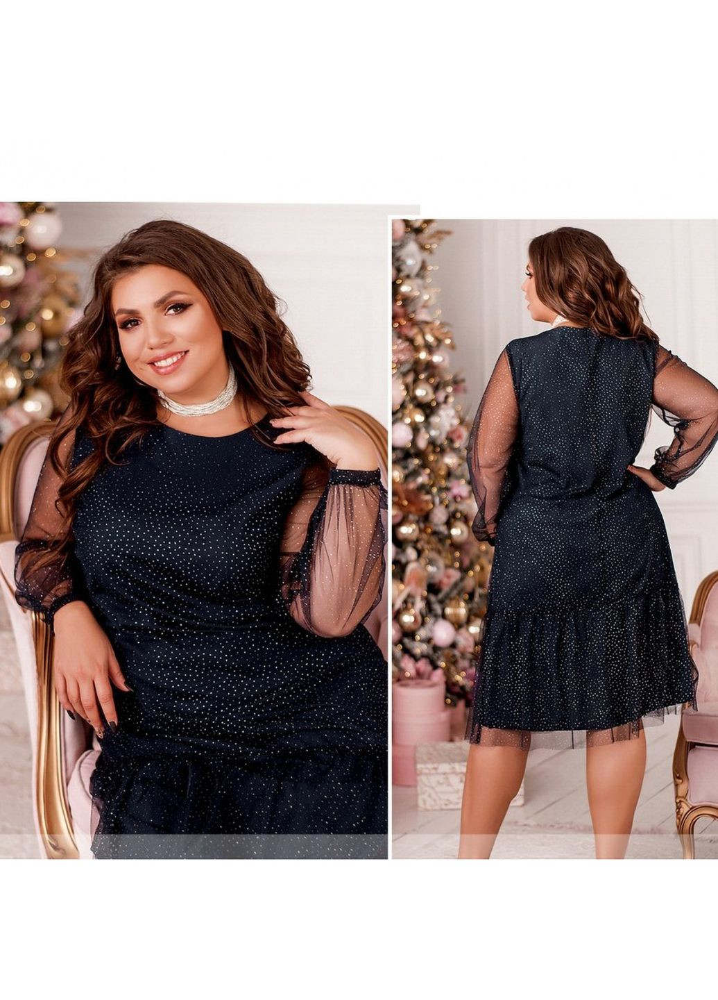 Темно-синее платье Liton