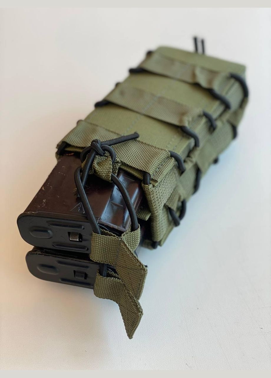 Двойной штурмовой результат для магазинов АК на кнопках (Оливка) Сварог (342375293)