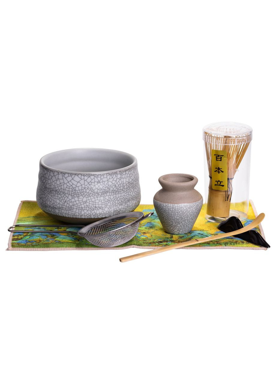 Медитативний набір для приготування чаю Матча в японському стилі (7 предметів) Yiwu (370969095)