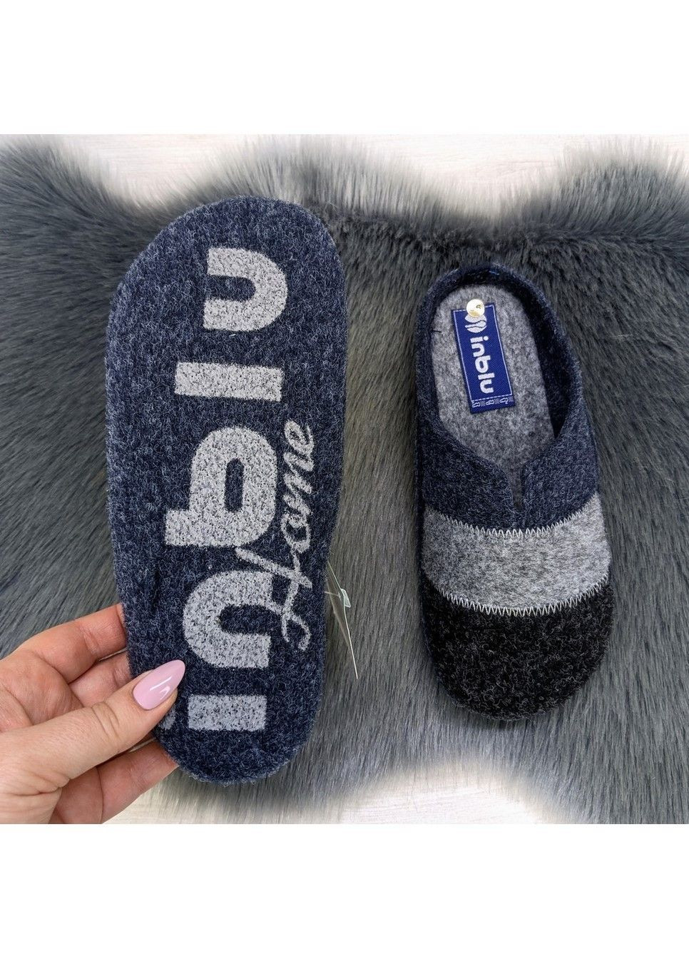 Тапочки жіночі кімнатні фетрові для ламінату Inblu (301127735)