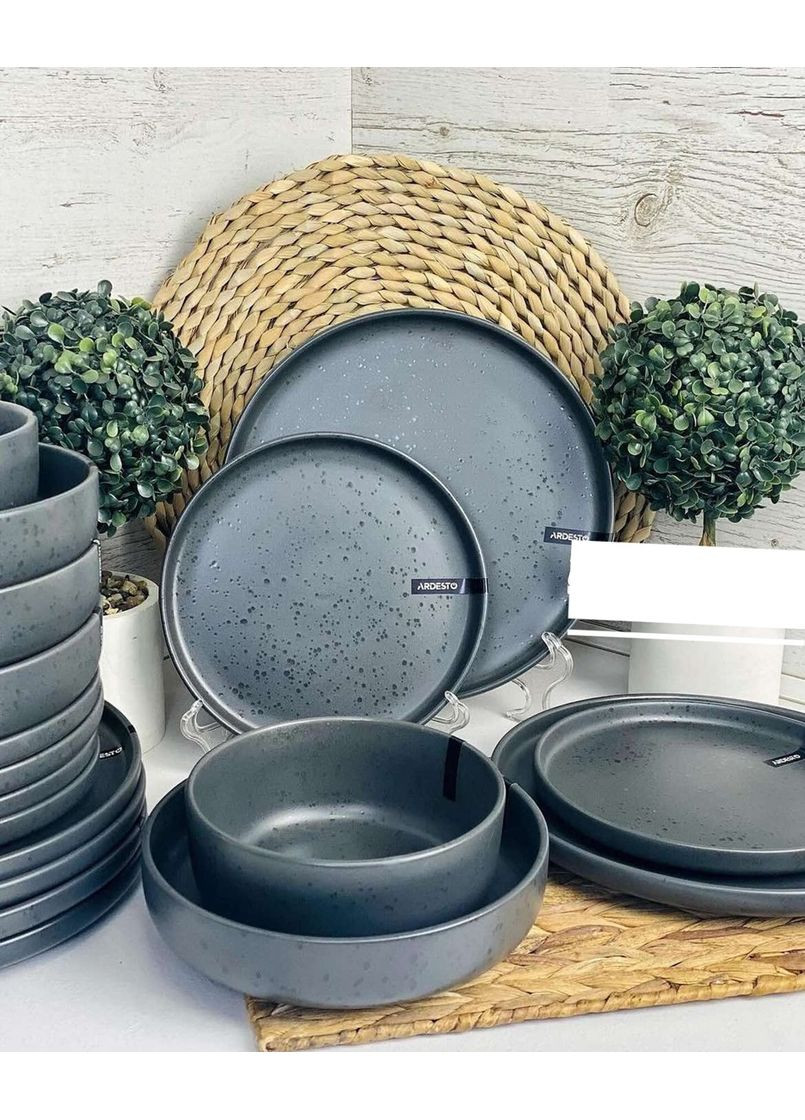 Сервиз столовый Trento AR0030TG 30 предметов графитовый Ardesto (349225363)