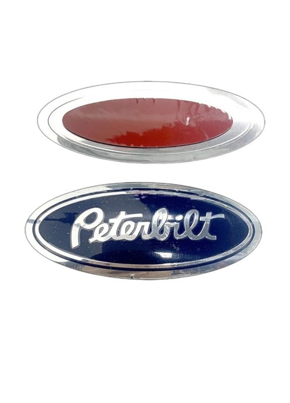 Емблема Ford Peterbilt синя + хром 125×50 мм пластик (на скотчі) Ford Motor Company (369610726)