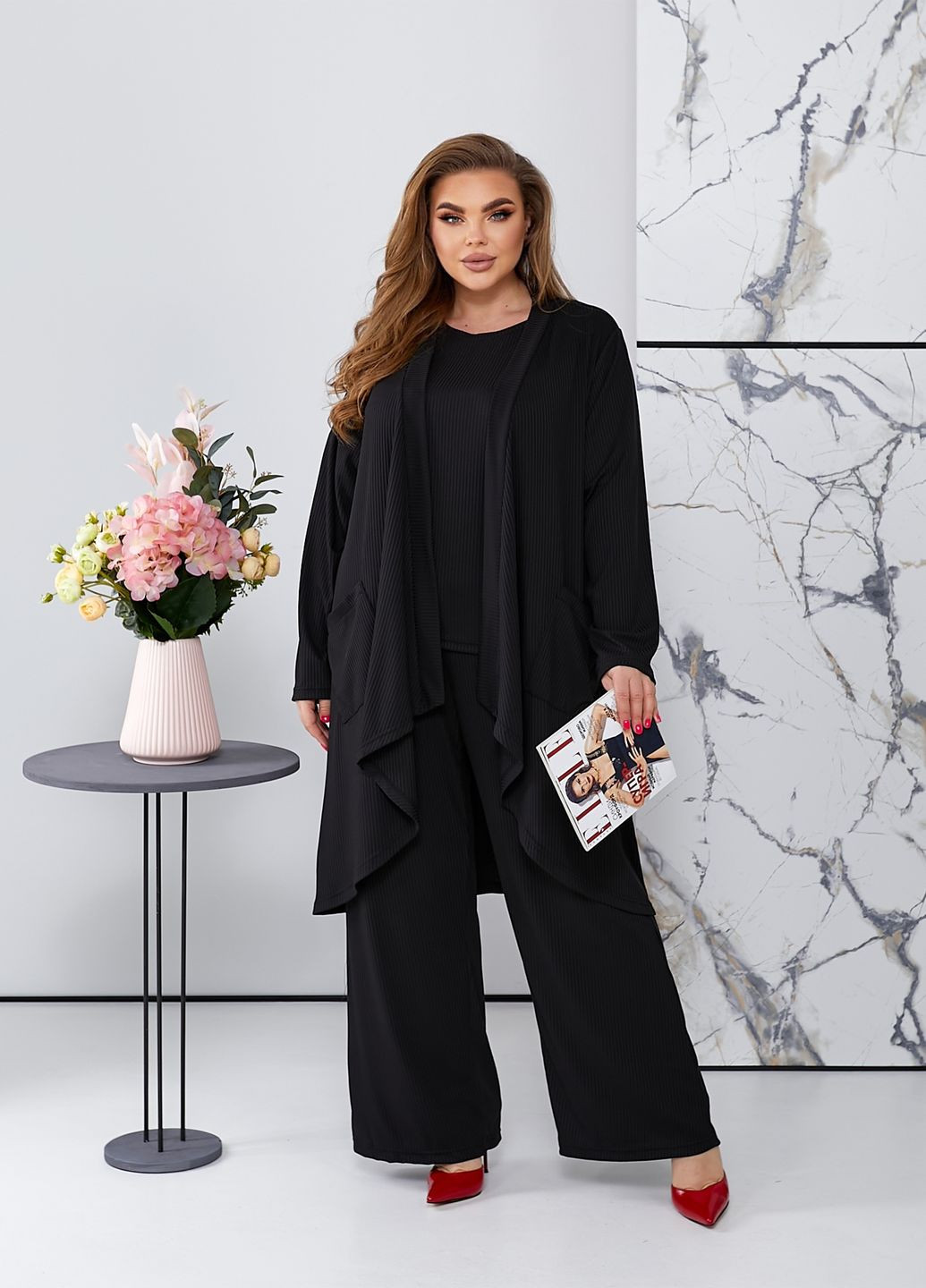 Трикотажний костюм трійка No Brand (302753039)