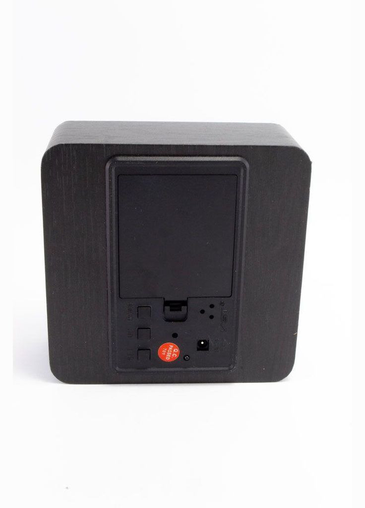 Настільний годинник дерев'яний КУБ VST-872S - Час, Температура, Вологість - вбудований Термометр і Гігрометр (504034) Black Clefers (300694636)