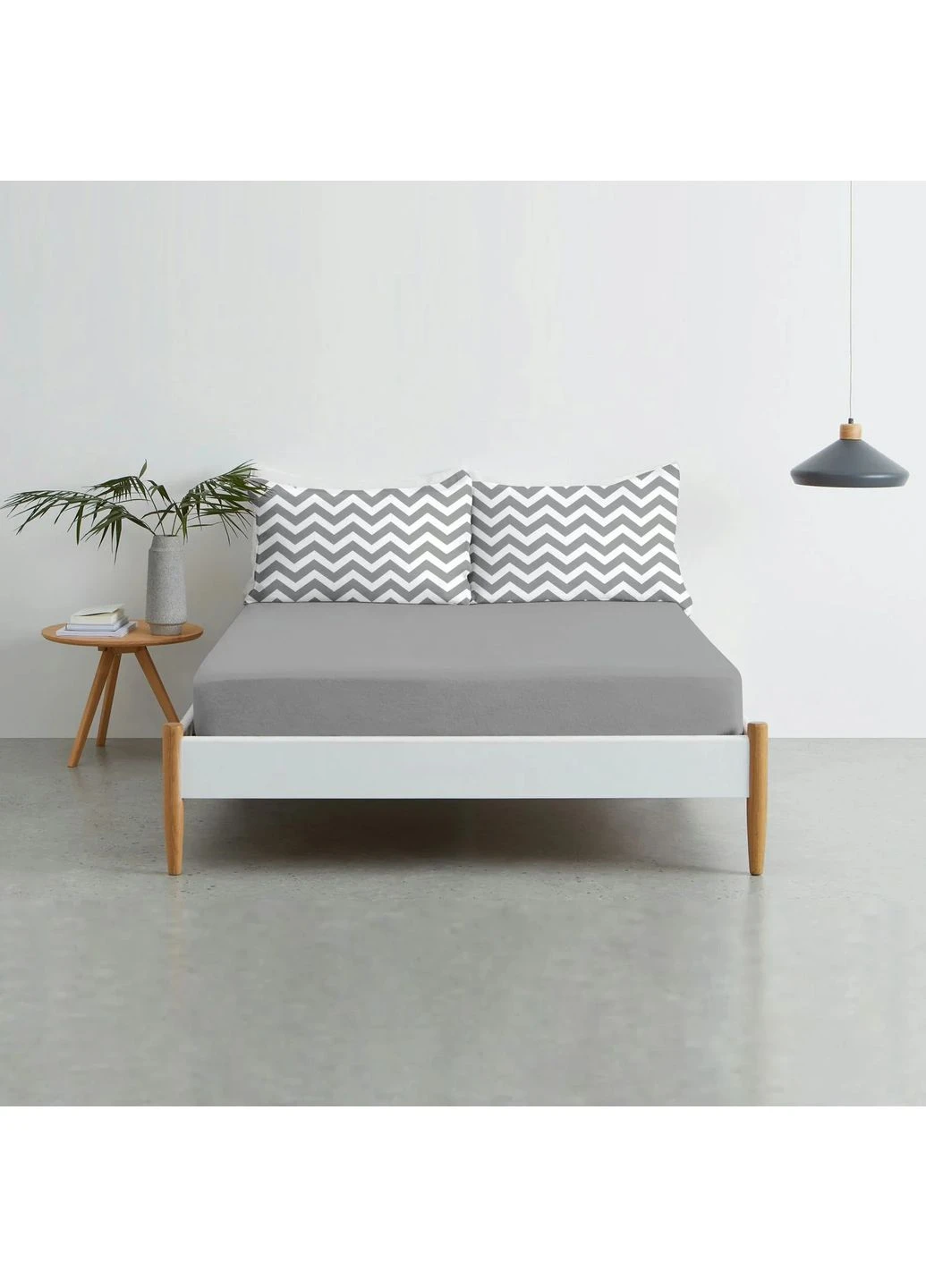 Набір наволочки і простирадло GREY ZIGZAG GREY (4822052060551) Cosas (361163882)