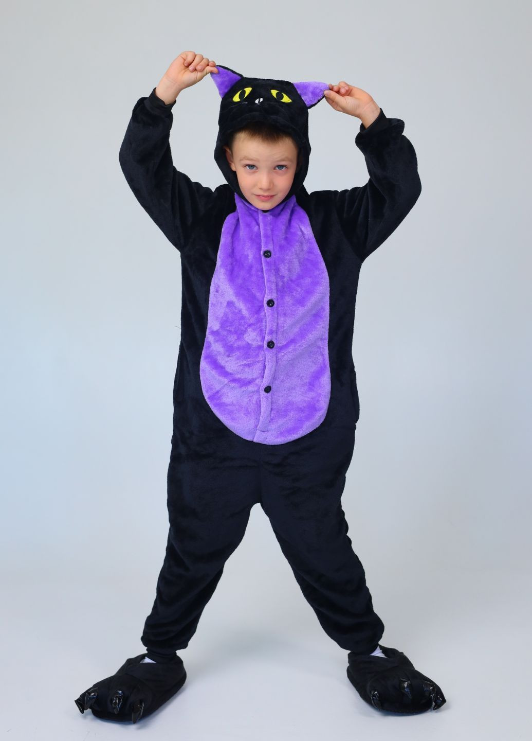 Кігурумі кіт Спукі на ґудзиках з вушками та хвостиком для хлопчиків My Kigu (366196352)