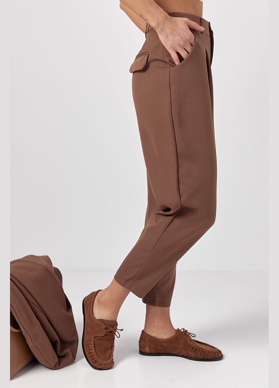 Жіночі штани-банани зі складками Lurex (322343102)