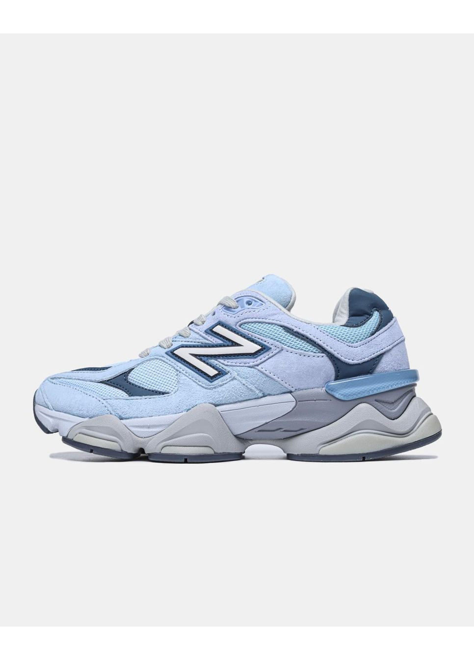 КРОССОВКИ ЖЕНСКИЕ NEW BALANCE 9060 CHROME BLUE НЬЮ БЕЛАНС 9060 No Brand голубые демисезоны (367173917)