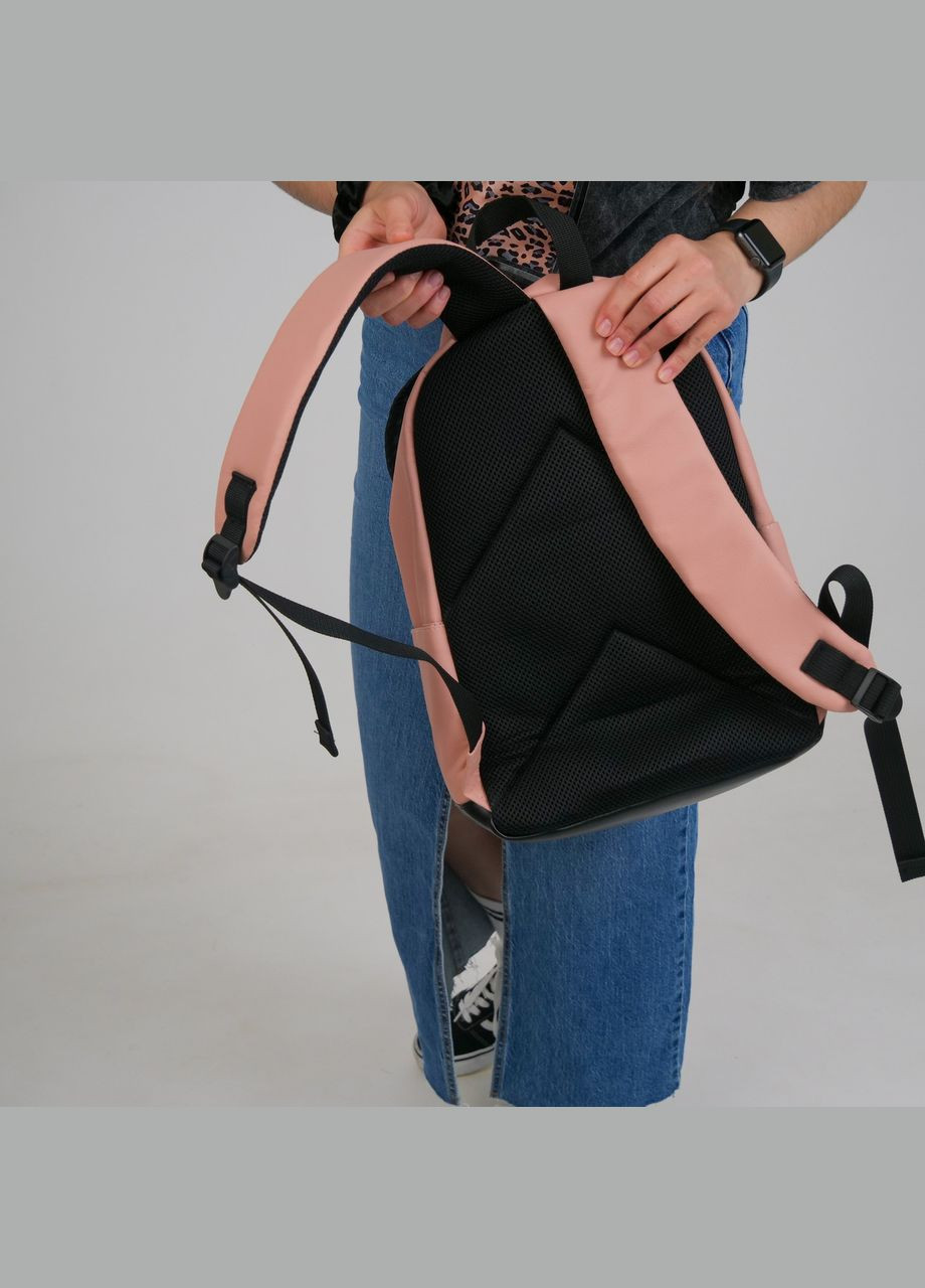 Женский городской рюкзак универсальный спортивный для путешествий City mini в экокожи, розовый цвет ToBeYou citymini (293247102)