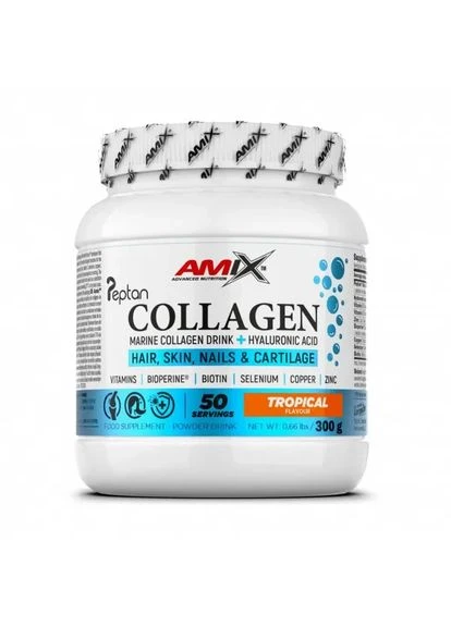 Морський колаген Collagen Marine Peptan Drink, смак тропічних фруктів, 300 г Amix (361401534)