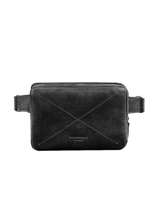 Шкіряна Dropbag Mini чорна Crazy Horse BlankNote поясна сумка (348359310)