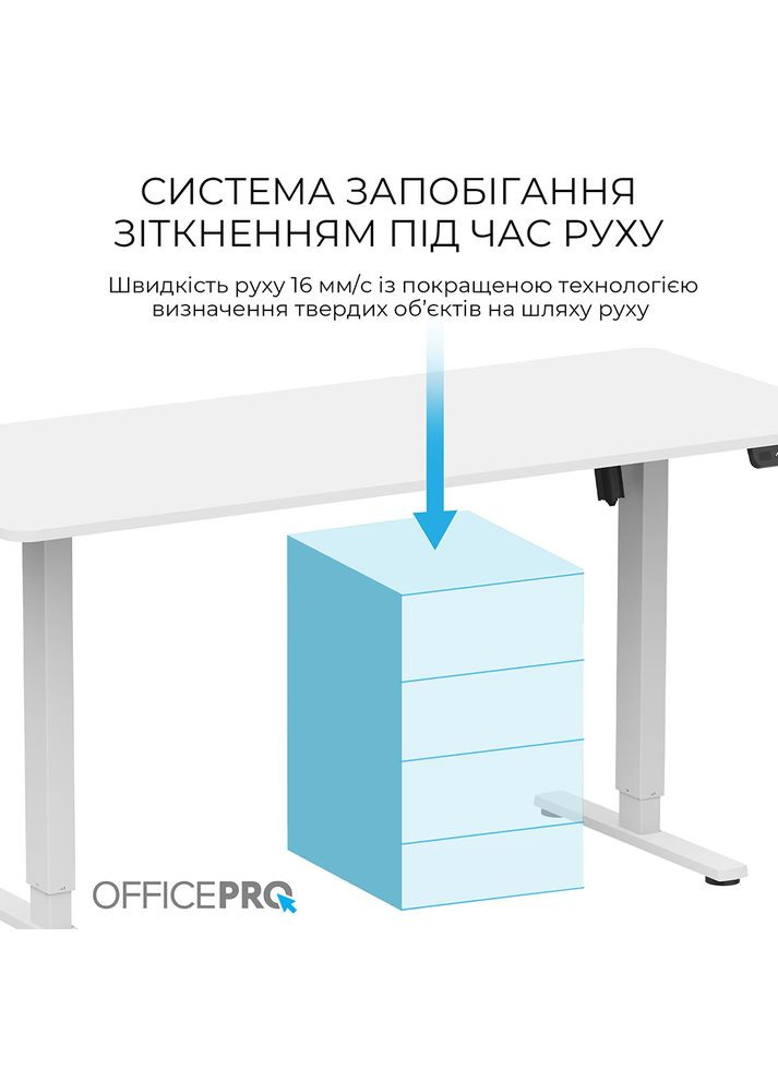 Компьютерный стол White (ODE1670W) OfficePro (323045823)